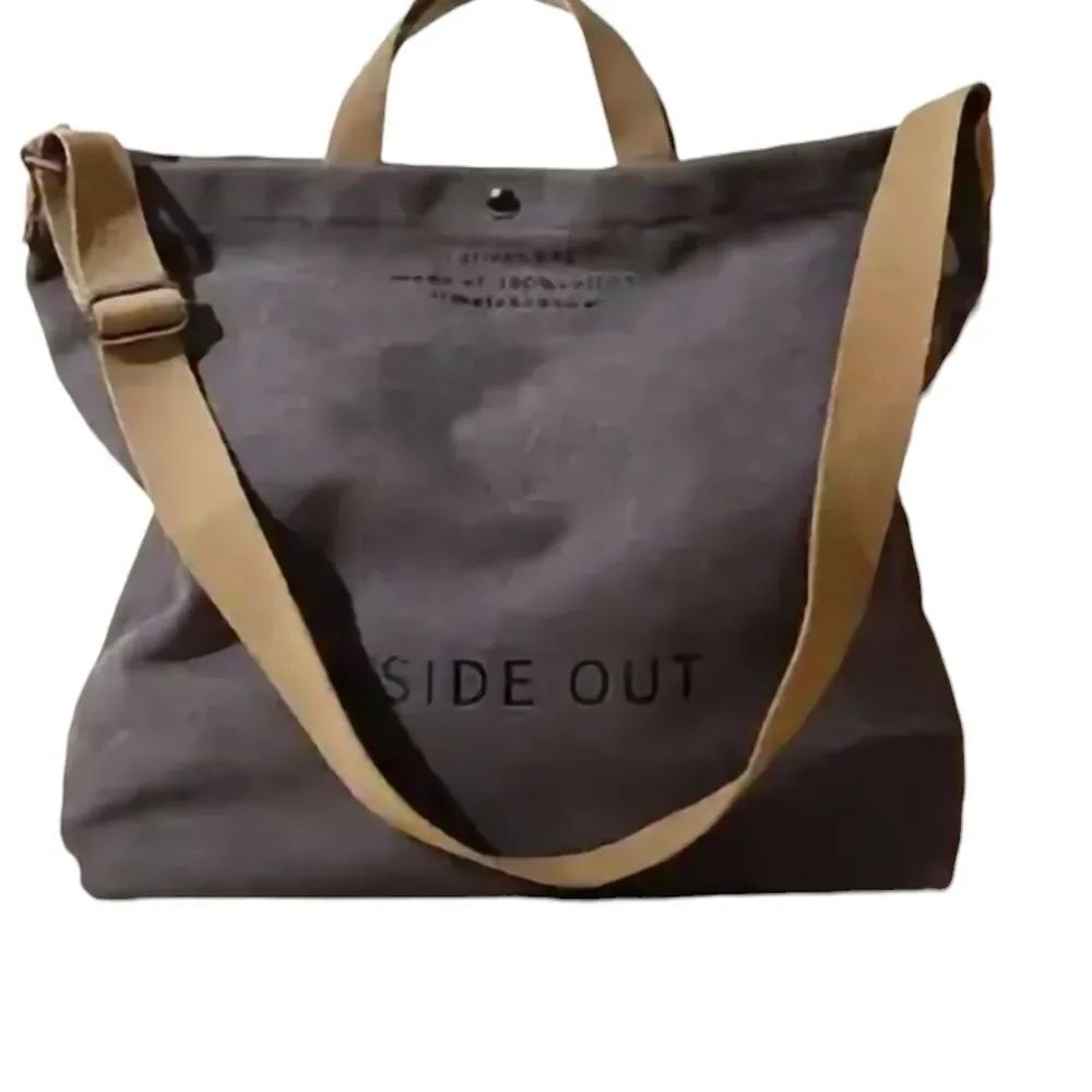 Chic Gray and Tan Hobo Bag - Picture 3 of 6